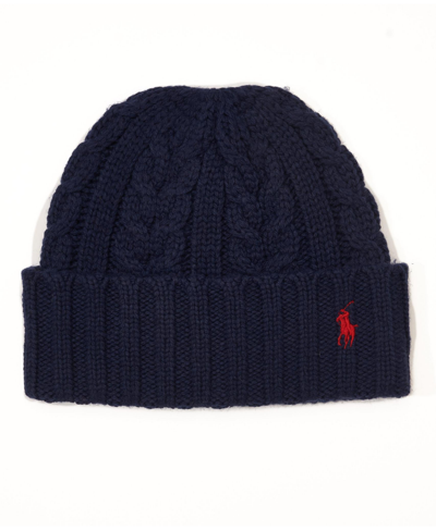 Polo Ralph Lauren Men's Cable Beanie In Spectrum Orange