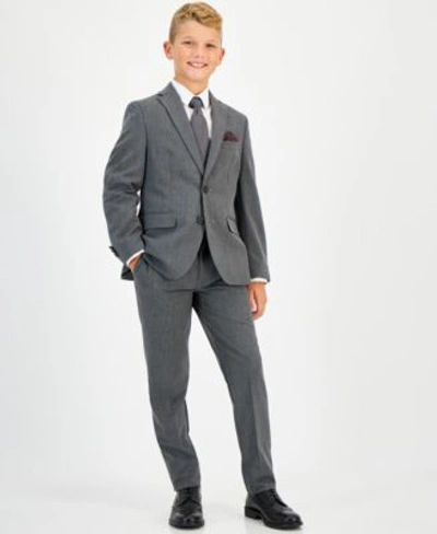 Brooks Brothers Kids' Big Boys Classic Suit Separates In Medium Gray,blue