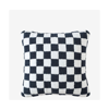 Sunday Citizen Checkerboard Decorative Pillow, 20" X 20" In Midnight