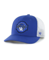 47 Brand Big Boys And Girls ' Royal Kentucky Wildcats Scramble Trucker Adjustable Hat In Royal