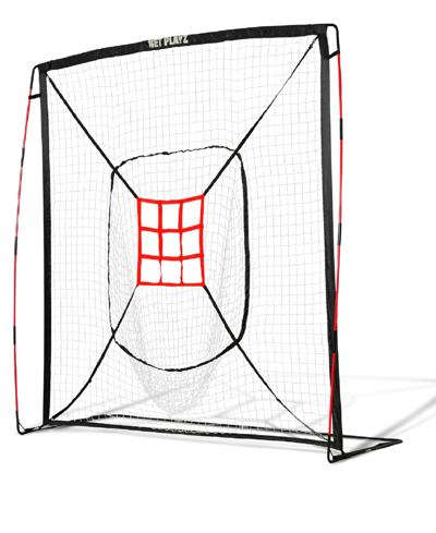 Net Playz Baseball Net, Kids Practice Net, Hitting Pitching Training Aids, Portable, 5' X 5' In Black