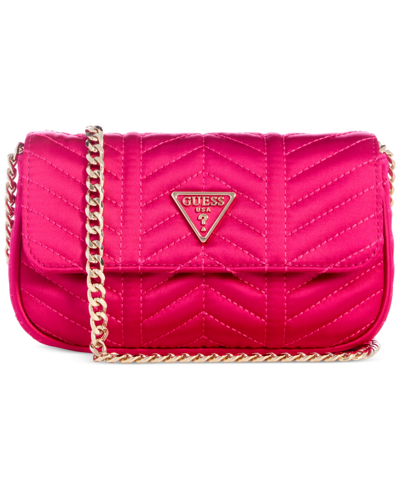 Guess Jewel Mini Flap Clutch, Created For Macy's In Magenta