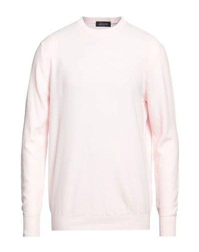Drumohr Man Sweater Light Pink Size 42 Cotton