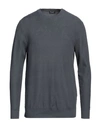 Drumohr Man Sweater Lead Size 40 Cotton In Grey