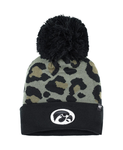 47 Brand Women's ' Hunter Green Iowa Hawkeyes Bagheera Cuffed Knit Hat With Pom