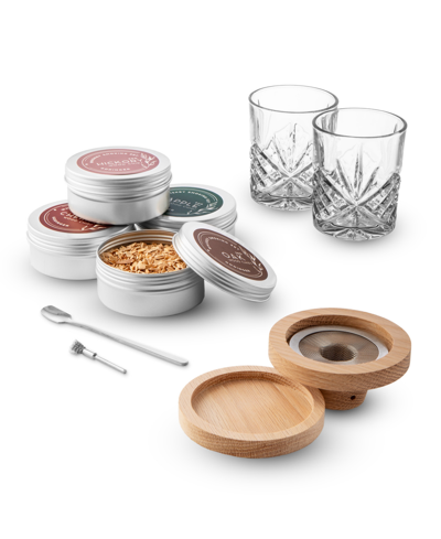 Godinger Dublin Crystal Whiskey Smoker, 9 Piece Set In Clear