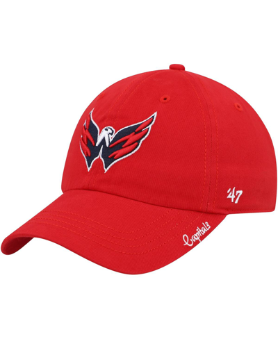 47 Brand Women's ' Red Washington Capitals Team Miata Clean Up Adjustable Hat
