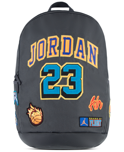 Jordan Kids' Big Boys 23 Patch Backpack In Dark Shadow