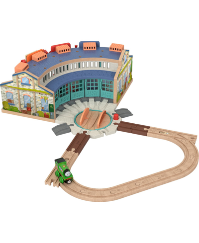 Fisher Price Kids' Thomas Friends Wooden Railway, Tidmouth Sheds Starter Train Set In Multi-color