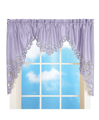 Collections Etc Elegant Scalloped Design Cut-out And Embroidered Scroll ...