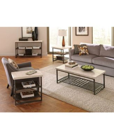 Macy's Capri Living Room Collection In Alabaster