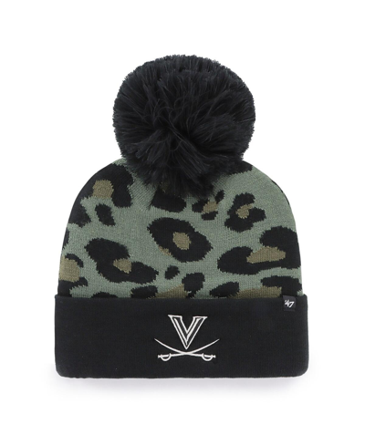 47 Brand Women's ' Hunter Green Virginia Cavaliers Bagheera Cuffed Knit Hat With Pom