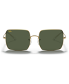 Ray Ban Rb1971 Square Sunglasses In Legend Gold,g- Green