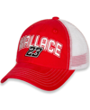 Checkered Flag Sports Women's Checkered Flag Red, White Bubba Wallace Name And Number Adjustable Hat In Red,white