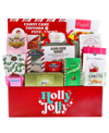 ALDER CREEK GIFT BASKETS HOLIDAY HOLLY JOLLY GIFT CRATE, 13 PIECE