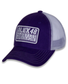 Hendrick Motorsports Team Collection Women's  Purple, White Alex Bowman Name And Number Patch Adjusta In Purple,white