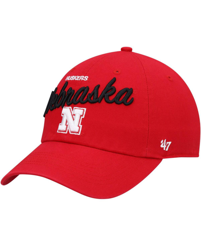 47 Brand Women's ' Scarlet Nebraska Huskers Phoebe Clean Up Adjustable Hat