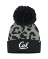 47 Brand Women's ' Hunter Green Cal Bears Bagheera Cuffed Knit Hat With Pom In Green