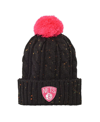 Outerstuff Big Boys And Girls Black Brooklyn Nets Nep Cuffed Knit Hat With Pom In Black