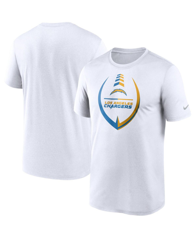 NIKE MEN'S NIKE WHITE LOS ANGELES CHARGERS ICON LEGEND PERFORMANCE T-SHIRT
