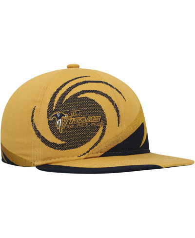 Mitchell & Ness Kids' Big Boys And Girls  Gold, Navy New York Titans Gridiron Classic Spiral Snapback Hat In Gold,navy