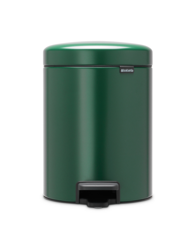 Brabantia New Icon Step On Trash Can, 1.3 Gallon, 5 Liter In Pine Green