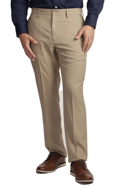 Tailorbyrd Straight Leg Dress Pants In Tan