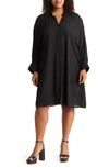 By Design Brooklyn Iii Long Sleeve Shirtdress In Black