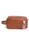Original Penguin Double Zip Travel Dopp Kit In Tan