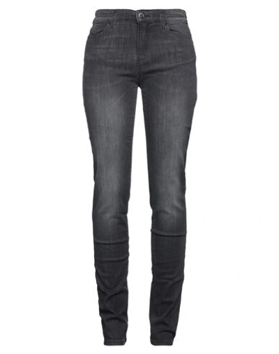 Emporio Armani Woman Jeans Steel Grey Size 32 Cotton, Polyester, Elastane