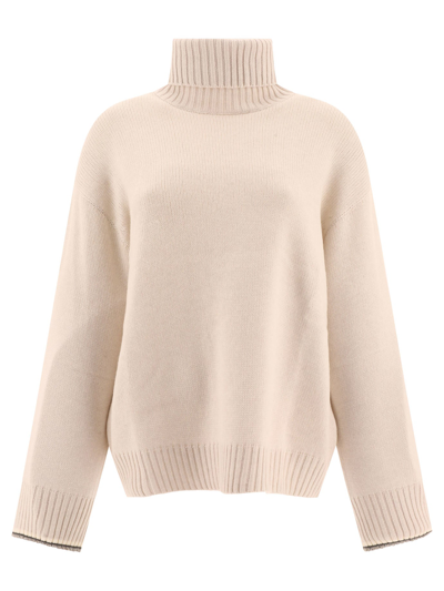 Brunello Cucinelli Cashmere Turtleneck In White