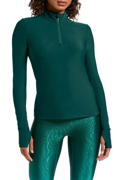 Bandier Pro Fleece Quarter Zip Top In Botanical Garden