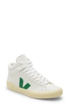 Veja Minotaur High Top Sneaker In Extra-white Emeraude Butter
