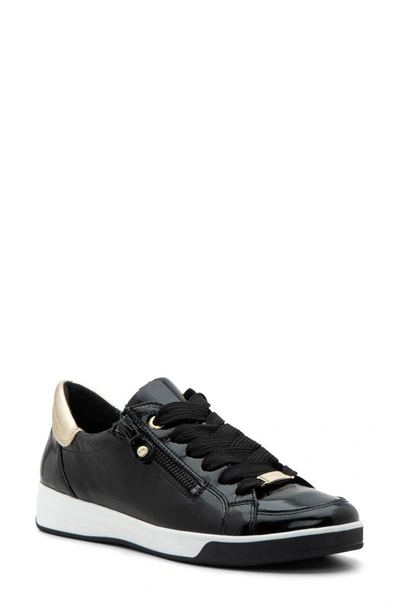 Ara Rei Low Top Sneaker In Black