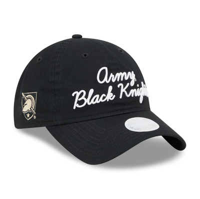 New Era Black Army Black Knights Script 9twenty Adjustable Hat