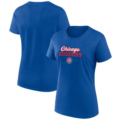 Fanatics Branded Royal Chicago Cubs State Script T-shirt