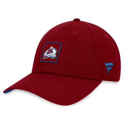 Fanatics Branded  Burgundy Colourado Avalanche Authentic Pro Rink Adjustable Hat