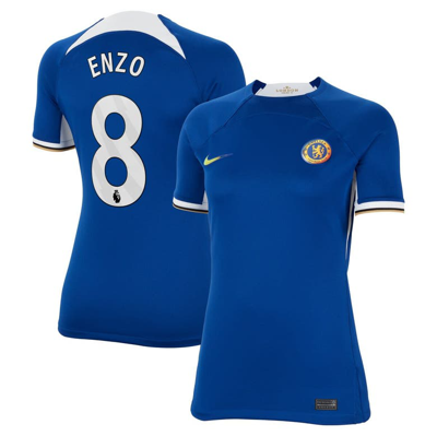 Nike Enzo Fernã¡ndez Chelsea 2023/24 Stadium Home  Women's Dri-fit Soccer Jersey In Blue