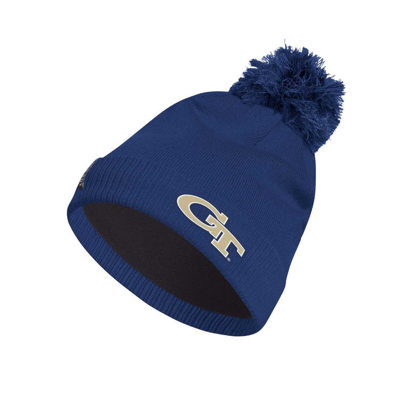 Adidas Originals Adidas Navy Georgia Tech Yellow Jackets 2023 Sideline Cold.rdy Cuffed Knit Hat With Pom