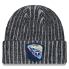 New Era Black Tennessee Titans 2023 Salute To Service Cuffed Knit Hat In Black
