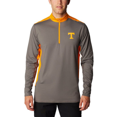 Columbia Men's  Gray Tennessee Volunteers Tech Trail Omni-shade Quarter-zip Sweatshirt