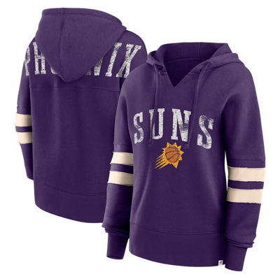 Fanatics Branded Purple Phoenix Suns Bold Move Dolman V-neck Pullover Hoodie
