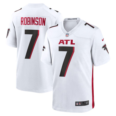 Nike Bijan Robinson White Atlanta Falcons 2023 Nfl Draft First Round Pick Game Jersey