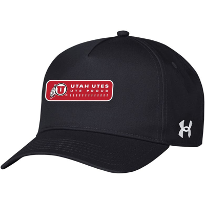Under Armour Black Utah Utes 2023 Sideline Adjustable Hat