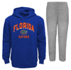 OUTERSTUFF INFANT ROYAL/GRAY FLORIDA GATORS PLAY-BY-PLAY PULLOVER FLEECE HOODIE & PANTS SET