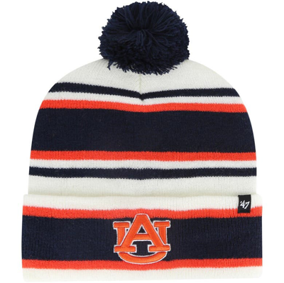 47 Kids' Youth '  White Auburn Tigers Stripling Cuffed Knit Hat With Pom