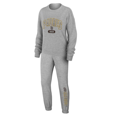 Wear By Erin Andrews Gray San Diego Padres  Knitted Lounge Set