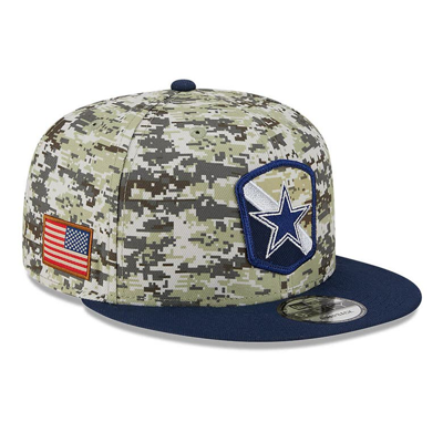 New Era Camo/navy Dallas Cowboys 2023 Salute To Service 9fifty Snapback Hat
