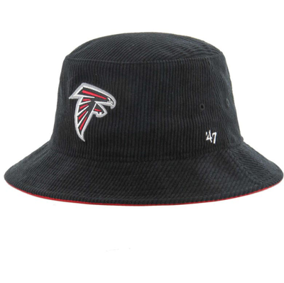 47 ' Black Atlanta Falcons Thick Cord Bucket Hat