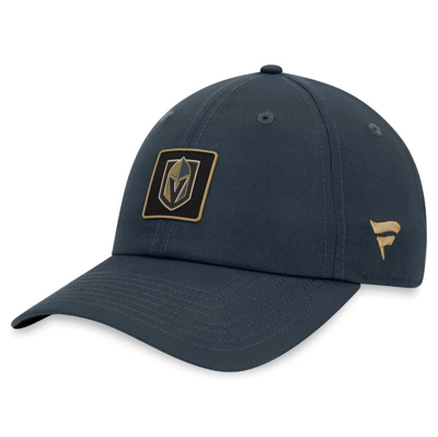 Fanatics Branded Gray Vegas Golden Knights Authentic Pro Rink Adjustable Hat